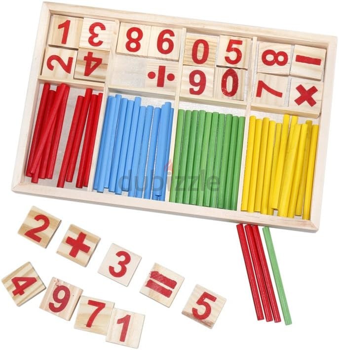 Counting Number Blocks and Sticks,Math Manipulatives Educational Toys ...