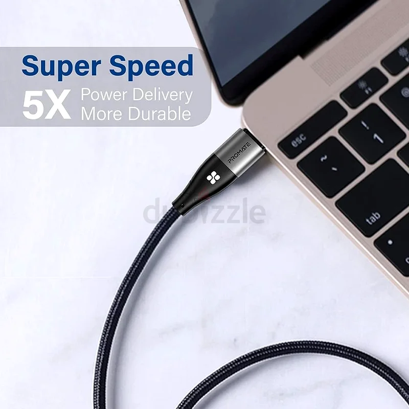 Promate USBC to Lightning Cable, Fast Charging 20W Power Delivery