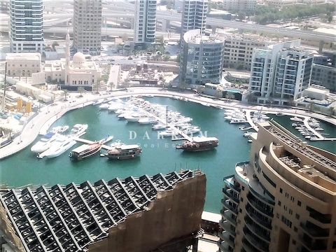 Vacant | Fully Furnished | 2 Br | Partial Sea And Marina View | High Floor | Amwaj 4