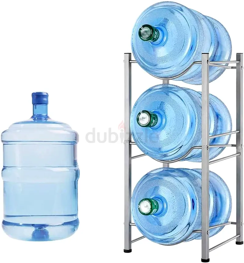 3Tier Water Rack, Stainless Steel Water cooler Jug Rack, Heavy Duty