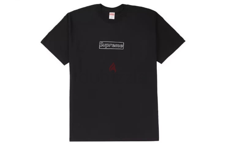 Black Supreme X Kaws Black Chalk Logo Tee Size M Or swap to size L