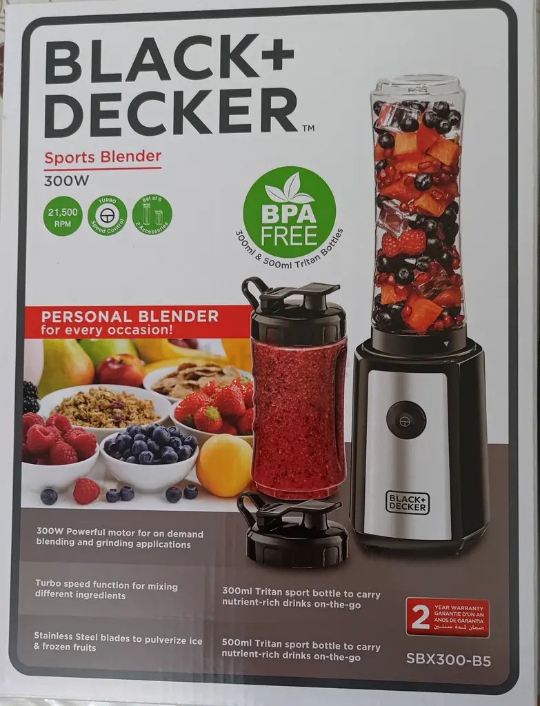 Black Decker Sports Blender BRAND NEW