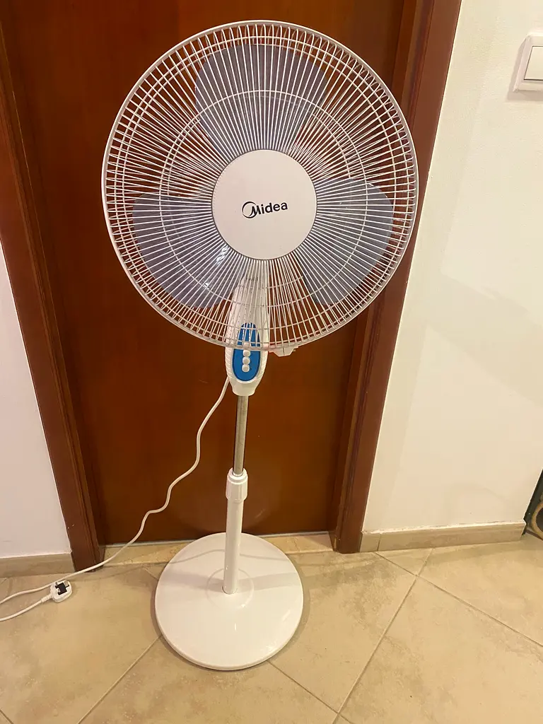 Midea Pedestal Stand Fan, 16 inch Oscillation, 3 Speed Levels