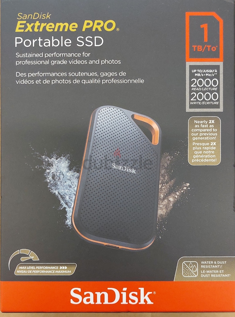 SanDisk SSD Portable - 800 Mo/s - USB 3.2 Gen 2 - 1 To
