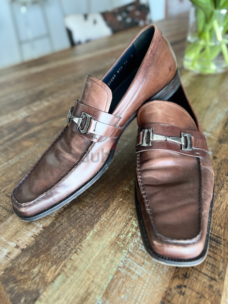 Men brown classic Salvatore Ferragamo shoes | dubizzle