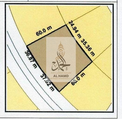 For Sale Direct From The Owne R Corner Plot In Umm Al-thoob New Sanya Industrial Land Two Road