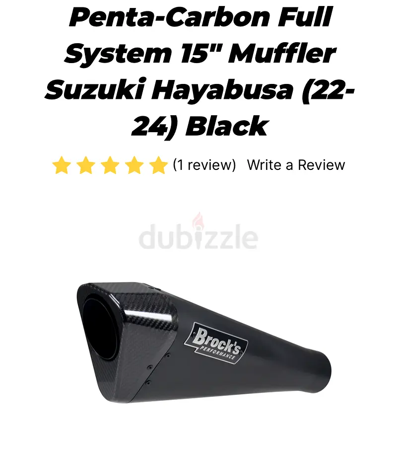 Brock’s exhaust system for hayabusa Gen 3