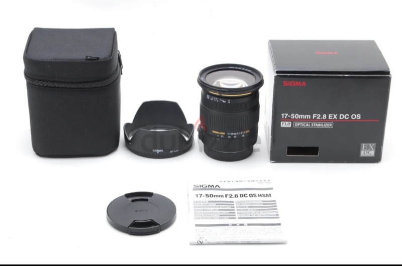 Sigma lens 17-50mm f2.8 ex dc os hsm (ef mount) | dubizzle