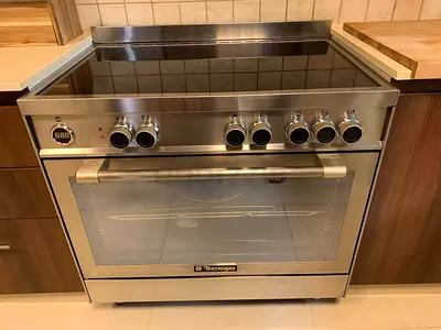 Tecnogas Superiore Ceramic Electric Cooker, Stainless Steel, 90X60 Cm, N1X96EVTC FREE DELIVERY+ WARR