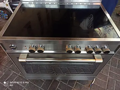 Tecnogas Superiore 90*60 cm Ceramic Cooker Electric Oven With Convection Fan Silver Model-TG-N1X96EV