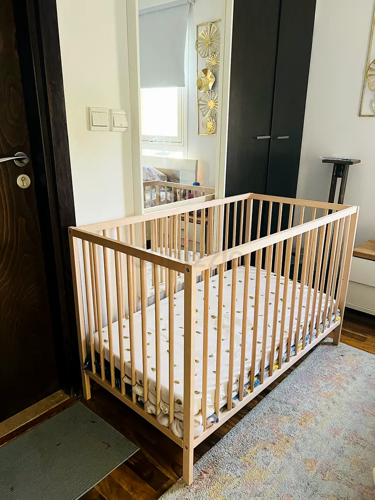 Ikea baby cot with mattress