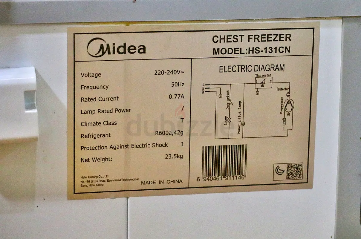 Midea Freezer Brand New