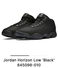 jordan horizon low triple black