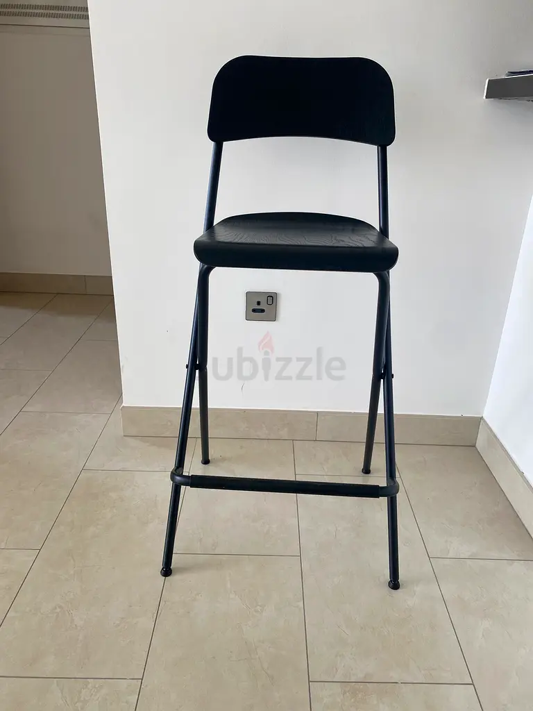 4 brand new foldable bar stools black