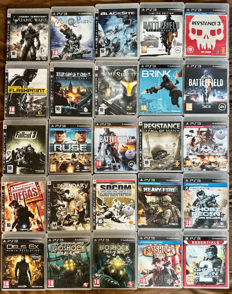 Ps3 shooting on sale games list