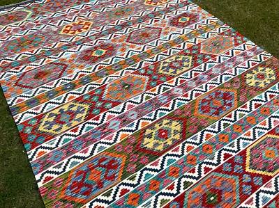203 x 290 cm | New Handmade Gorgeous Khorjin Design Turkmen Kilim