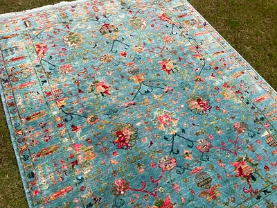 193 x 155 cm | New Handmade Beautiful Fine Sultani Modern Carpet