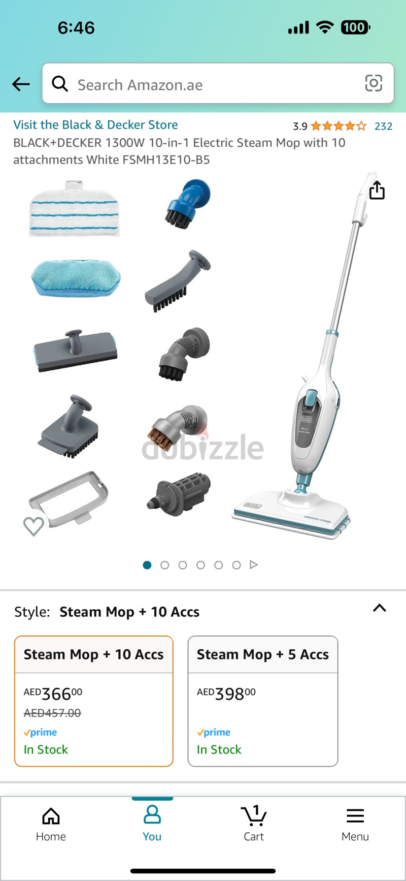 Black and decker electric steam mop dubizzle