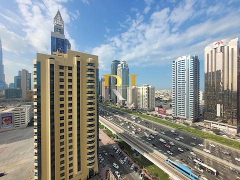 Spacious Office With 6 Parkings | Next To Metro Station | Sheikh Zayed Road View