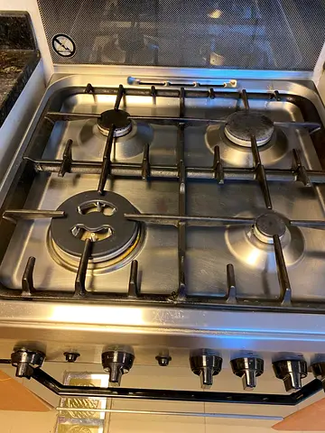 Indesit Free Standing 60X60 Cm Gas Cooker With 4 Burners Stainless Steel I6TG1GXGHEX FREE DELIVERY+W