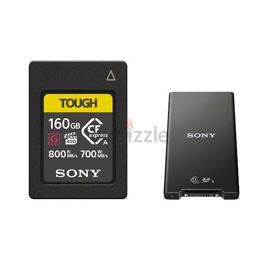 Sony TOUGH 160GB + sony card readet CF express Type A Memory Card