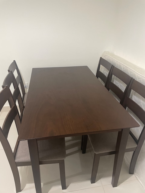 Premium solid wood Dinning table set (1- table and 6 chairs)