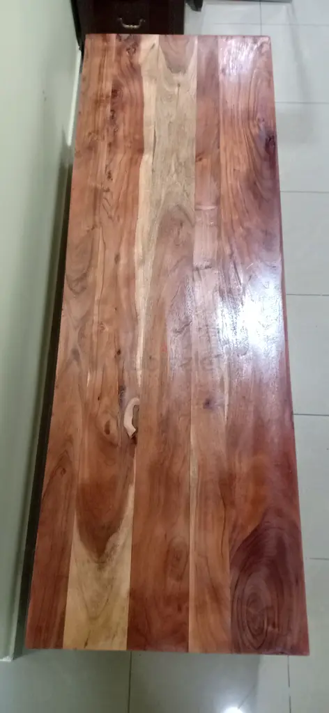 Heavy Solid Wood Long TV Table for sale