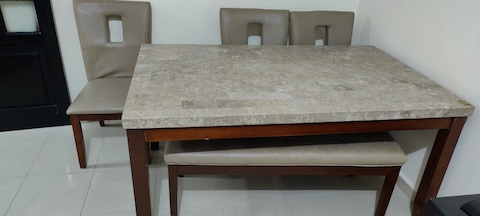 Marble dining table from home center