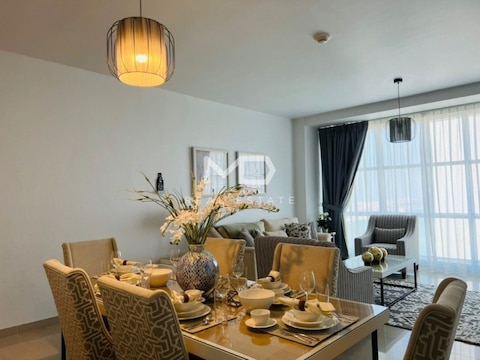 A Furnished Unit With Sea View | Up To 3 Payments