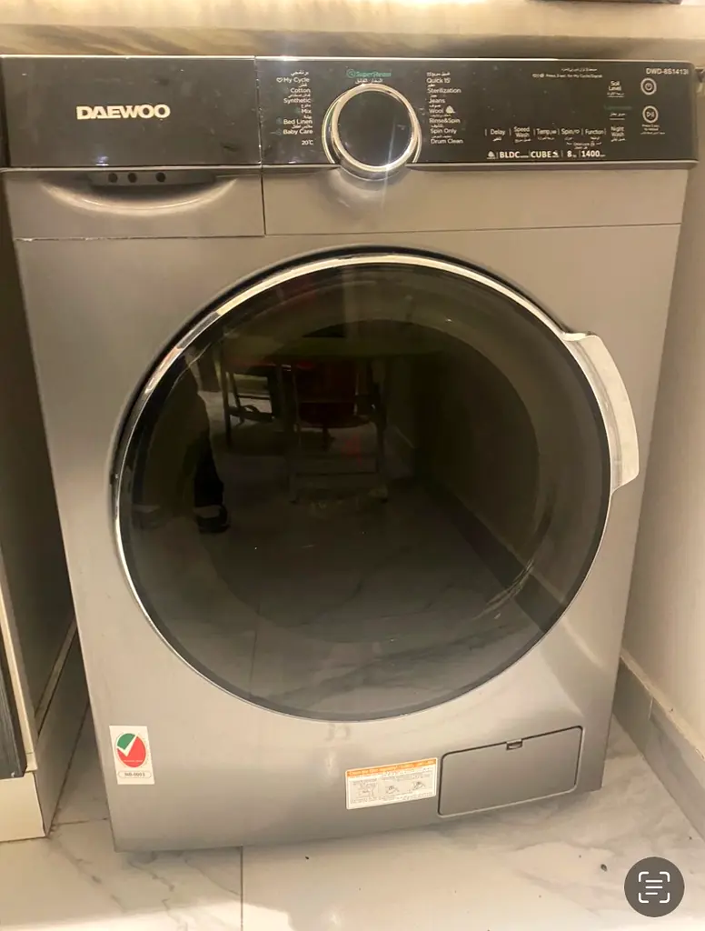 DAEWOO 8kg Washing Machine دوبيزل