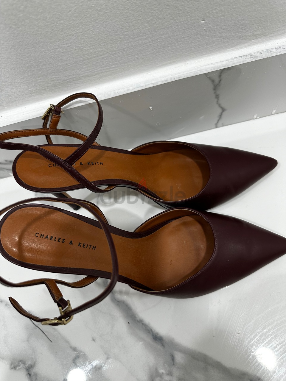 Buy Charles & Keith Snake Print Ankle Strap Heeled Sandals In Beige |  6thStreet Qatar