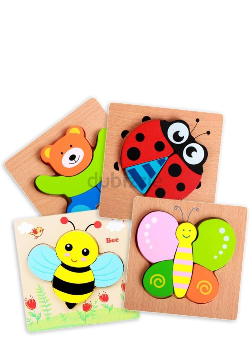 Wooden Animal Puzzles Educational Toys for Toddlers