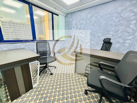 Brand New Furnished Office Space | Dewa Chiller Wifi Included | Multiple Cheques