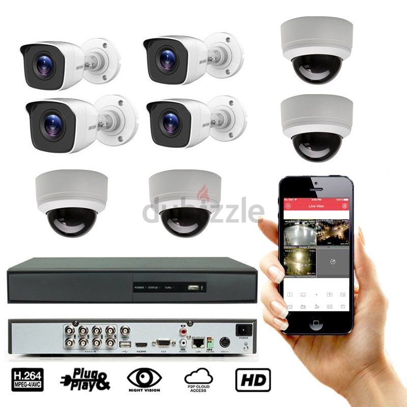 Cctv camera mobile store setting