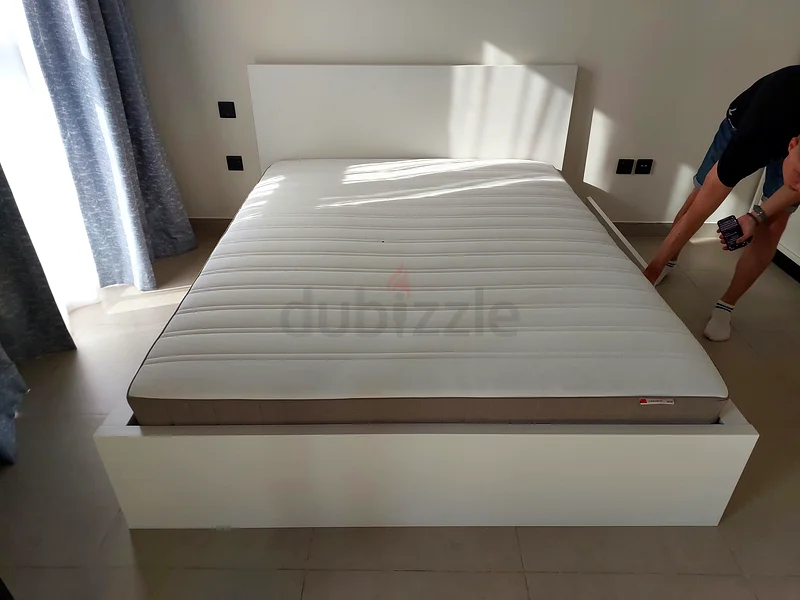 Ikea malm storage bed With Mattress