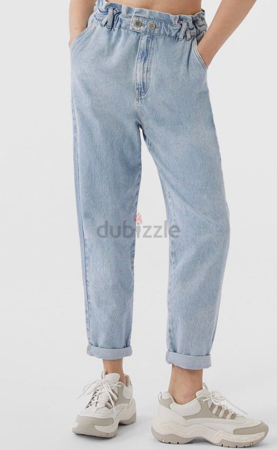 stradivarius baggy twill jeans