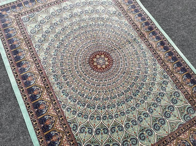 146 x 98 cm | New Silk Super Fine Gombad Qom Persian Carpet63210353579778113