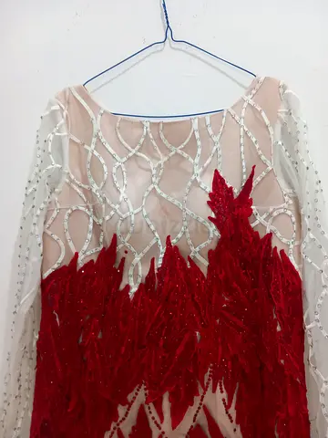 Red evening dress size M