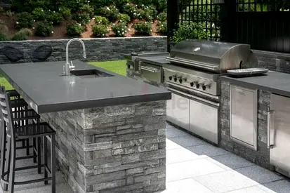 Barbeque Counter out side kitchen