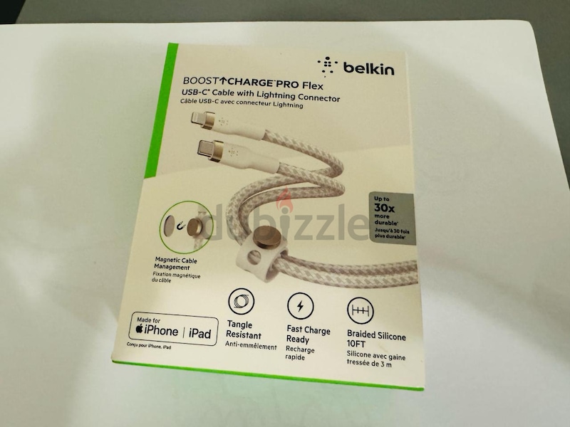 Belkin Boostcharge Pro Flex Usb-c Lightning Connector Cable +