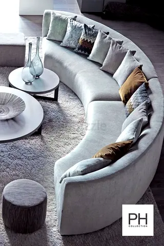 Custom round couch