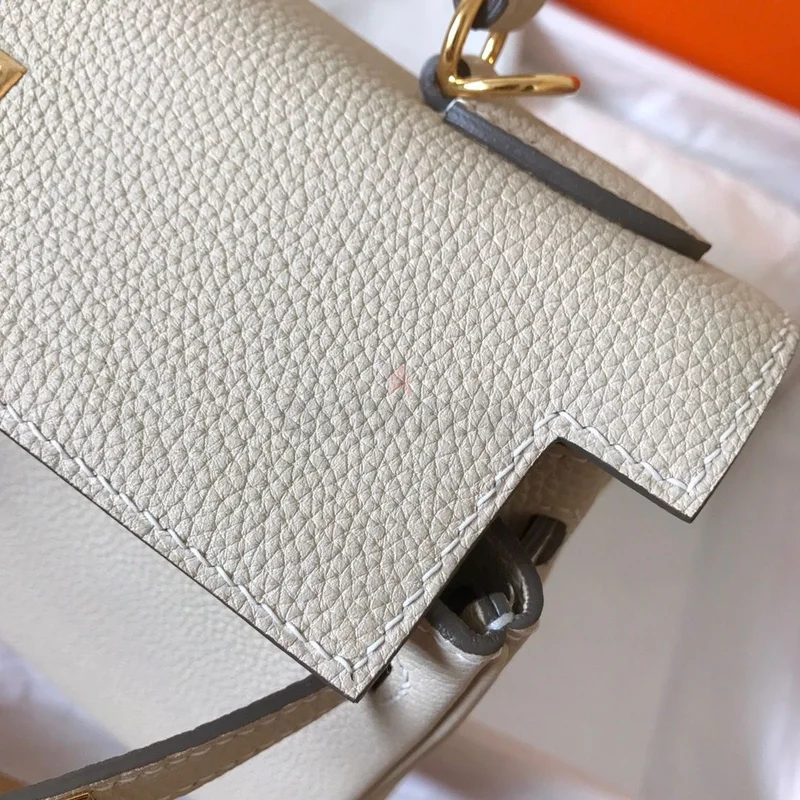 Hermes Kelly Retourne 28 Craie Clemence Leather62935675099649114