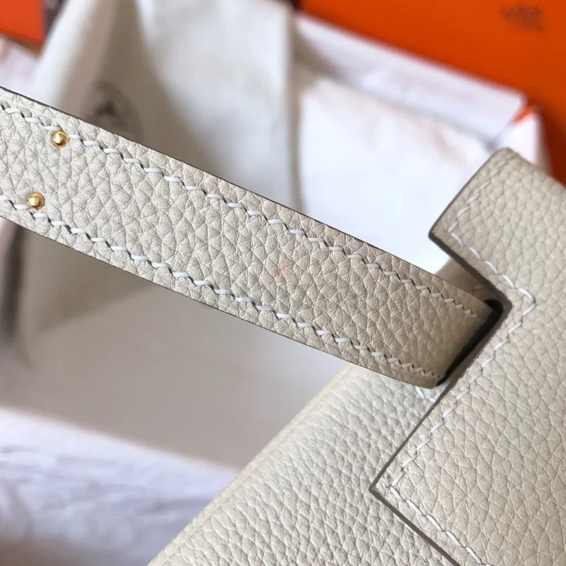 Hermes Kelly Retourne 28 Craie Clemence Leather62935675099649113