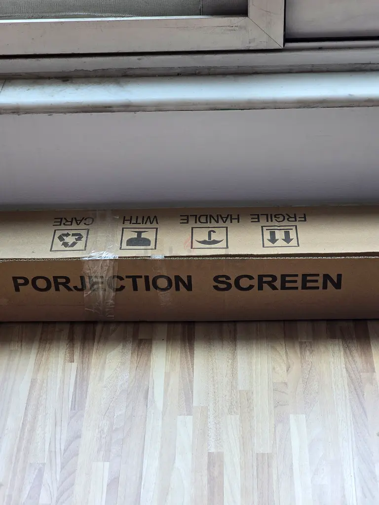Automatic Rollup projection screen 120 inch. Packed brand new working