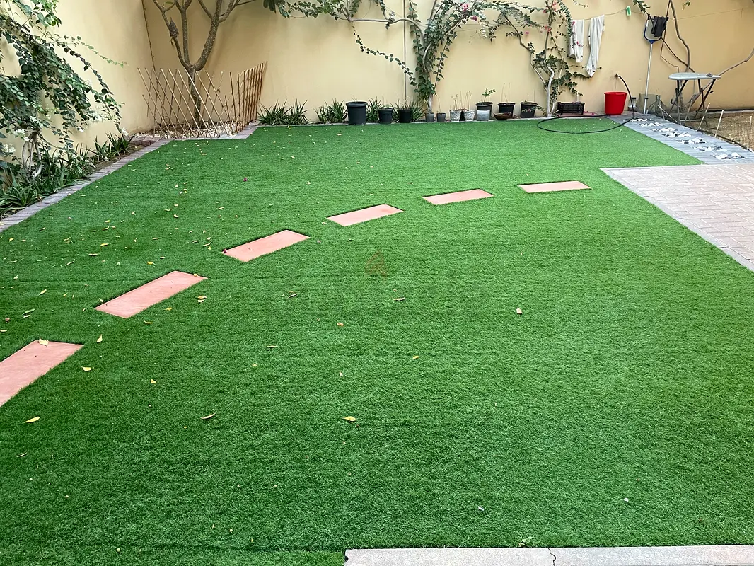 Artificial Grass and Stones