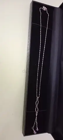 natural pearl necklace very beautiful and delicate.. its natural  pearl test by burning it..