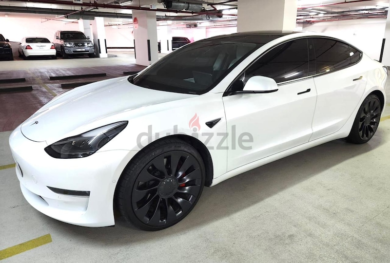 2021 tesla model store 3 performance white