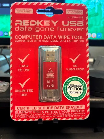 Redkey USB computer data wipe tool