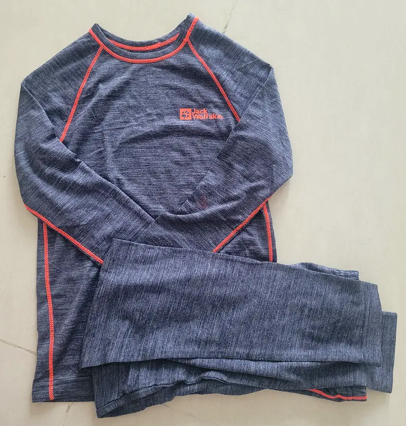 Kids merino wool thermal base layer