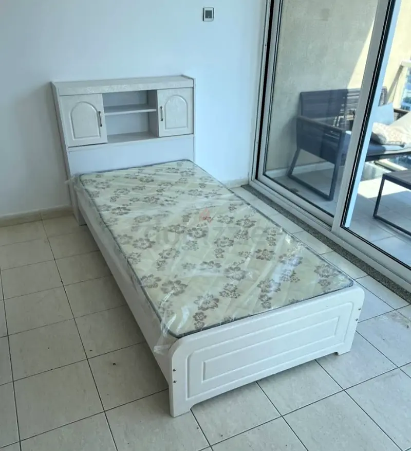 Brand New wooden bed with mattress single size available